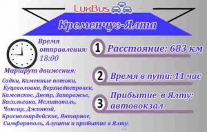 поездки Кременчуг-Ялта