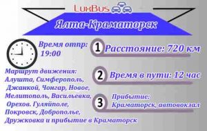 Поездки Ялта-Краматорск