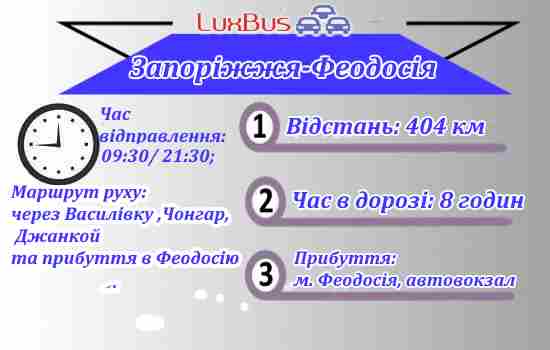 Поїздки Запоріжжя-Феодосія