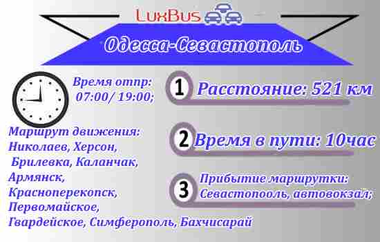 Поездки Одесса-Севастополь