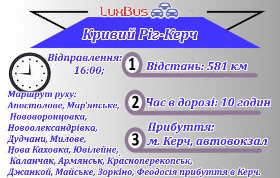 Поїздки Кривий Ріг-Керч